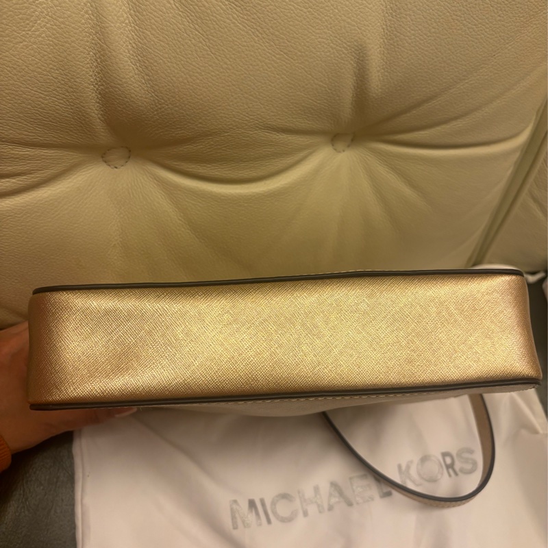 Michael Kors golden leather handbag-7