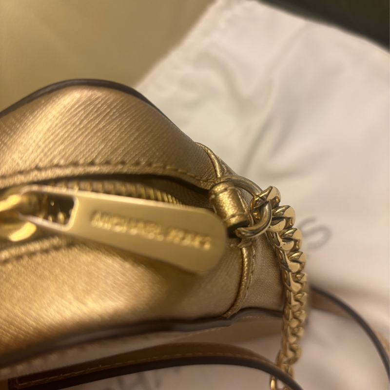 Michael Kors golden leather handbag-11