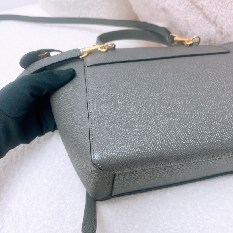 Celine belt nano 灰色鯰魚包-7