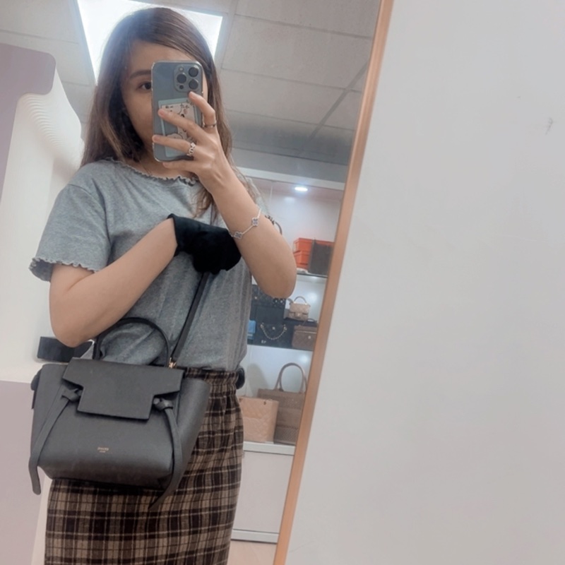 Celine belt nano 灰色鯰魚包-12