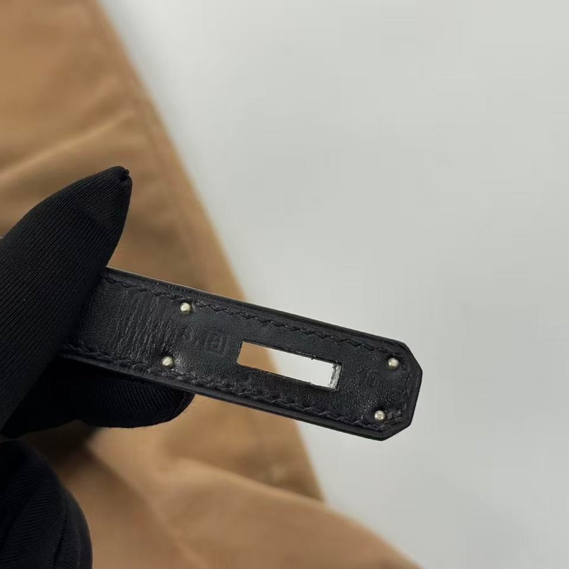 ✨【Hermès Kelly 32 外縫 BOX 黑銀｜框B刻經典老件】✨-13