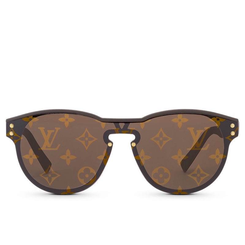 ✨Louis Vuitton LV Waimea logo 深棕色 咖啡色 時尚 墨鏡 太陽眼鏡-0