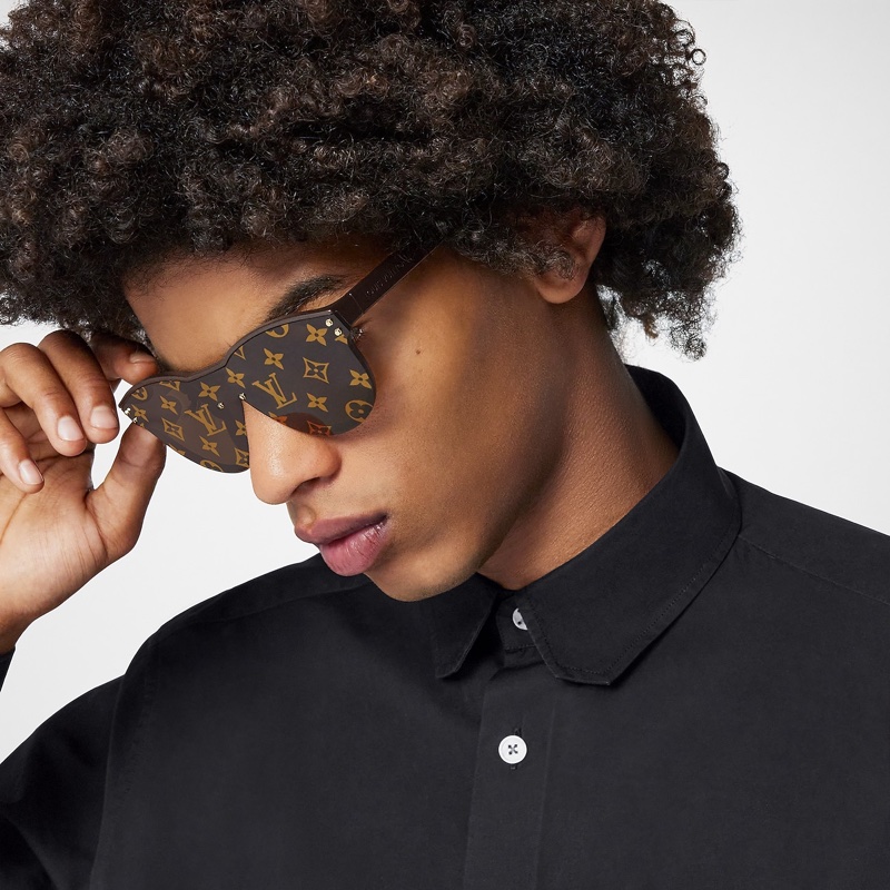 ✨Louis Vuitton LV Waimea logo 深棕色 咖啡色 時尚 墨鏡 太陽眼鏡-1