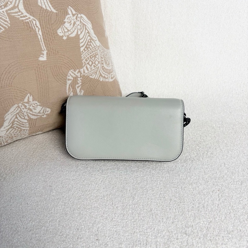 Valentino loco 斜挎包 小牛皮灰色 mini-2