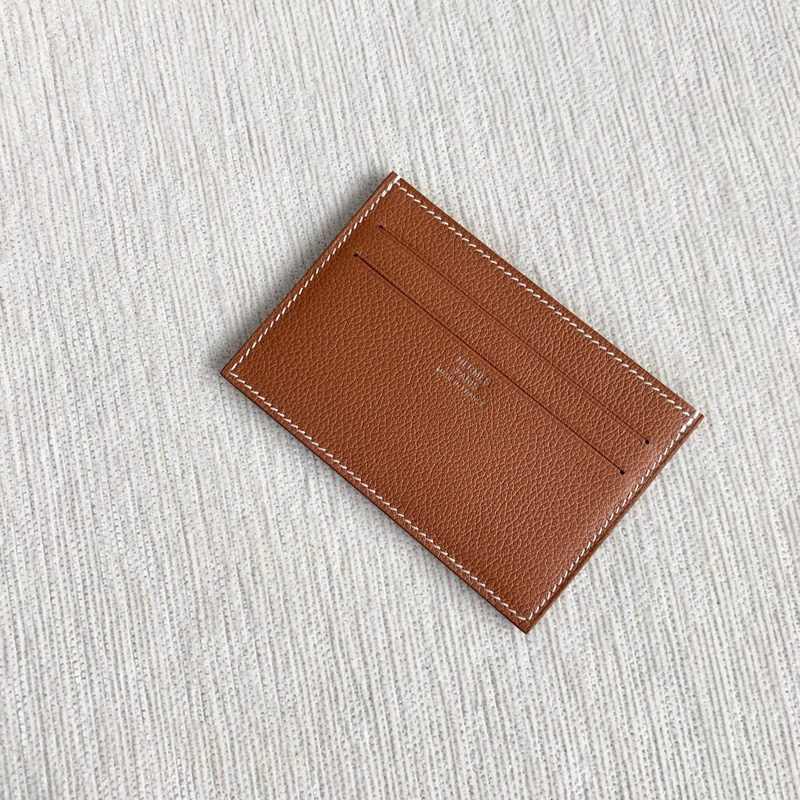 🌷極品帶吊牌! Hermes 愛馬仕Evercol Citizen Twill 卡包 金棕-5