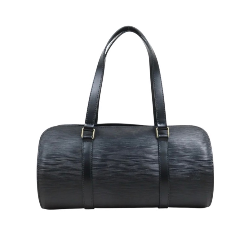 「JL精品代購」9新 LV 水波紋 圓筒包 黑-2