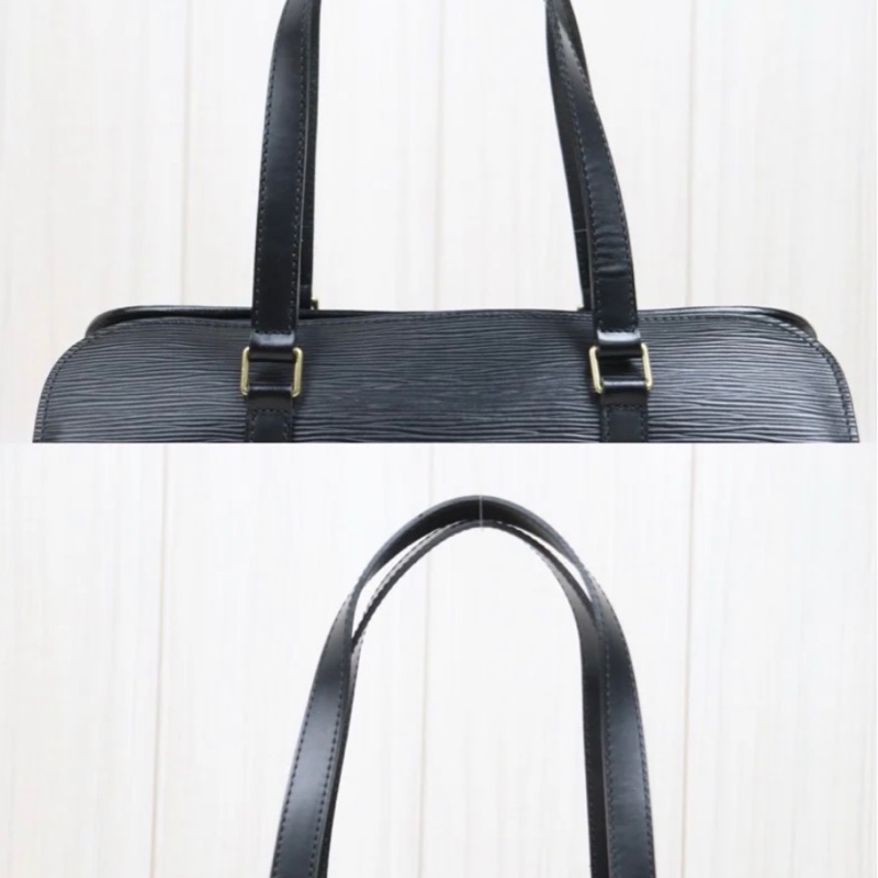 「JL精品代購」9新 LV 水波紋 圓筒包 黑-5