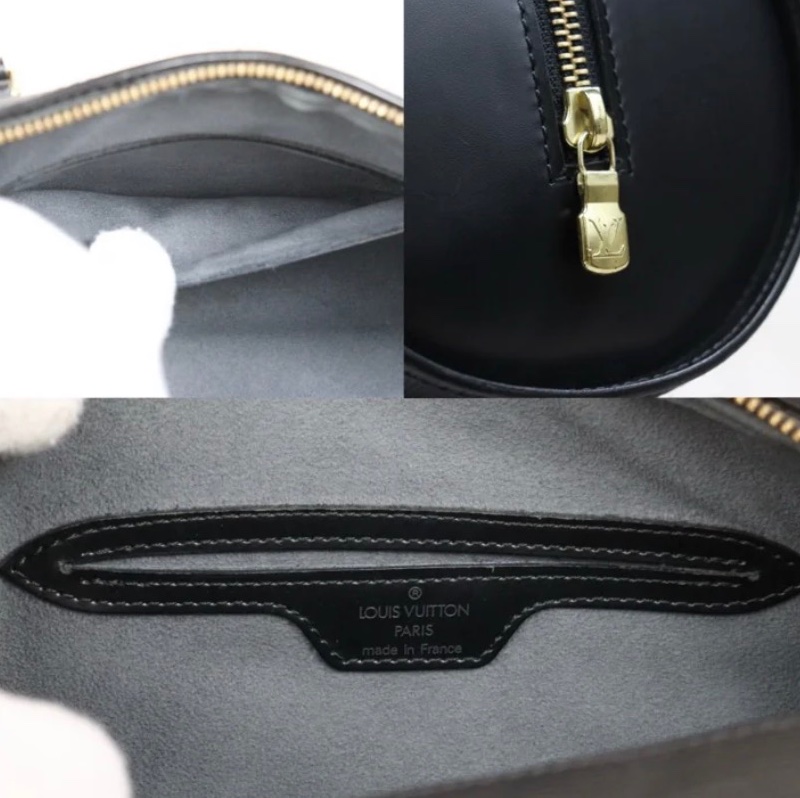 「JL精品代購」9新 LV 水波紋 圓筒包 黑-10