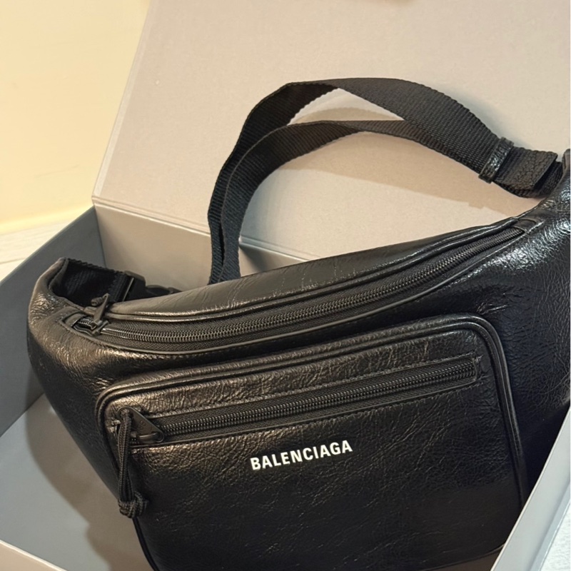 BALENCIAGA EXPLORER 腰包 男士 黑-0