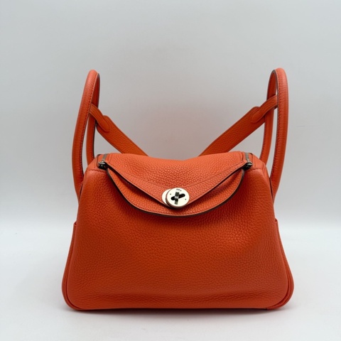 愛馬仕Hermes lindy26銀扣 手提單肩包