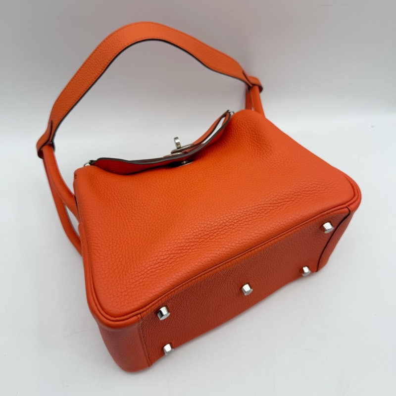 愛馬仕Hermes lindy26銀扣 手提單肩包-4