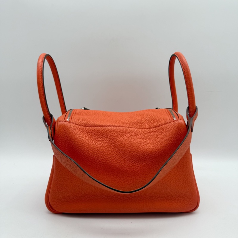 愛馬仕Hermes lindy26銀扣 手提單肩包-10