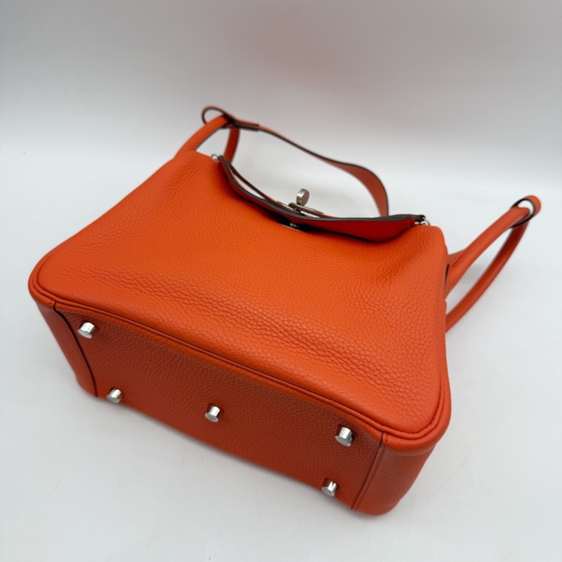 愛馬仕Hermes lindy26銀扣 手提單肩包-12