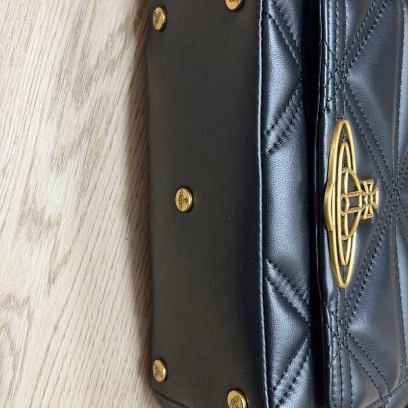 Vivienne Westwood Black Hazel Medium Bag 中號 肩背包/斜背包-4