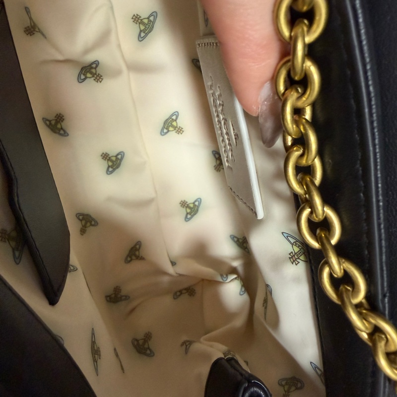 Vivienne Westwood Black Hazel Medium Bag 中號 肩背包/斜背包-14