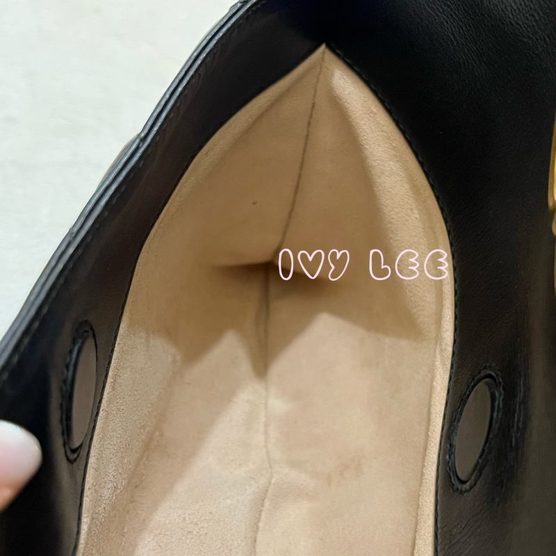 Gucci古馳 肩背包 斜背包 鍊條包 marmont 443501 經典黑 金 正品 二手精品-15