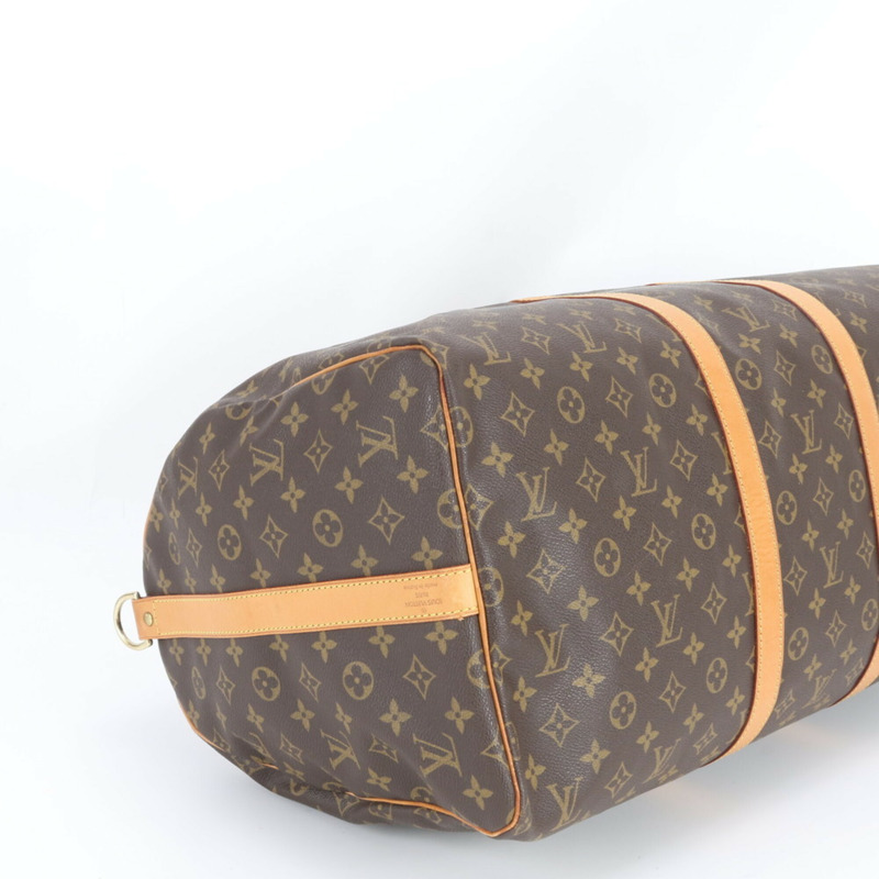 路易威登 Monogram Keepall Bandoulière 55 M41414 男士真皮波士頓手提包-3