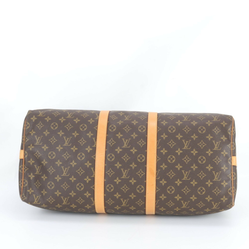 路易威登 Monogram Keepall Bandoulière 55 M41414 男士真皮波士頓手提包-4