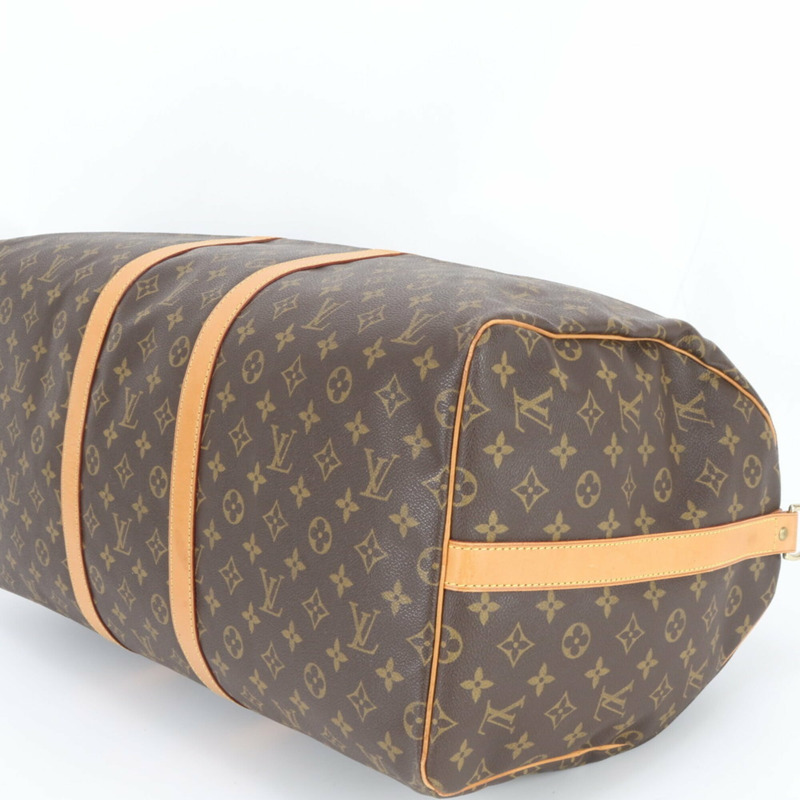 路易威登 Monogram Keepall Bandoulière 55 M41414 男士真皮波士頓手提包-5