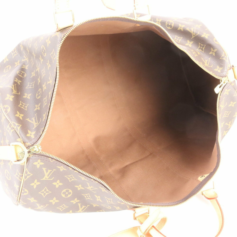 路易威登 Monogram Keepall Bandoulière 55 M41414 男士真皮波士頓手提包-6