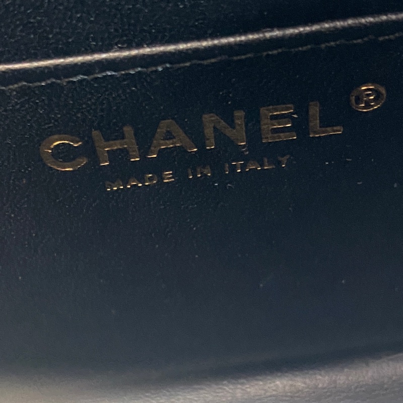 914intheair精品代購『限量品閒置』Chanel 香奈兒 經典黑金牛mini coco 2.55 口蓋包 大mini CF 20cm 山形紋-31