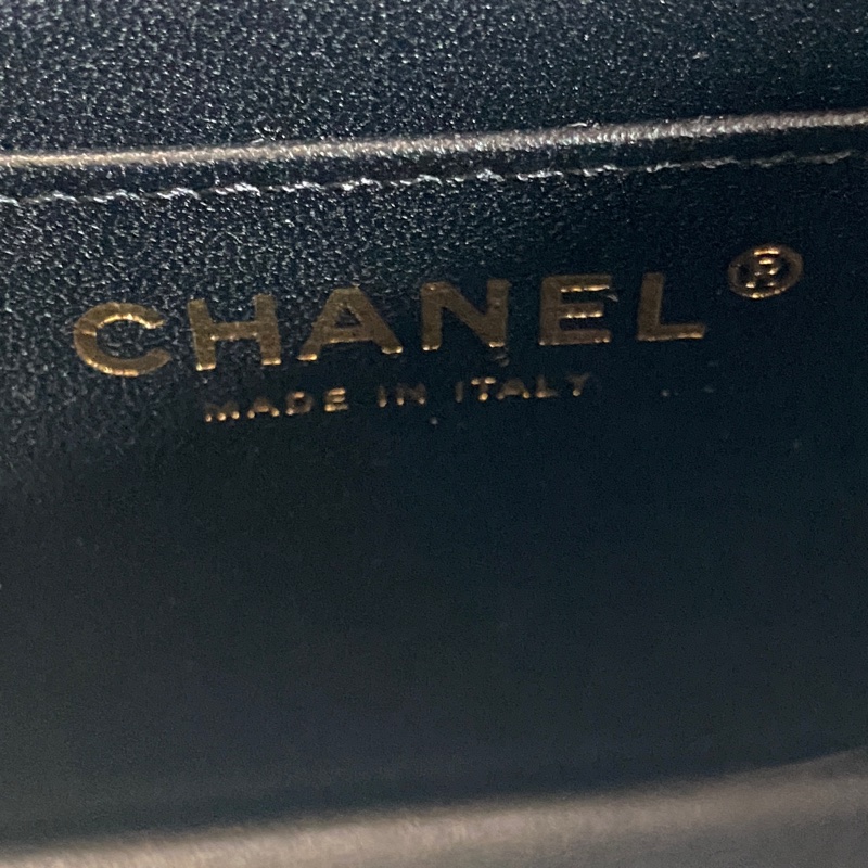 914intheair精品代購『限量品閒置』Chanel 香奈兒 經典黑金牛mini coco 2.55 口蓋包 大mini CF 20cm 山形紋-32