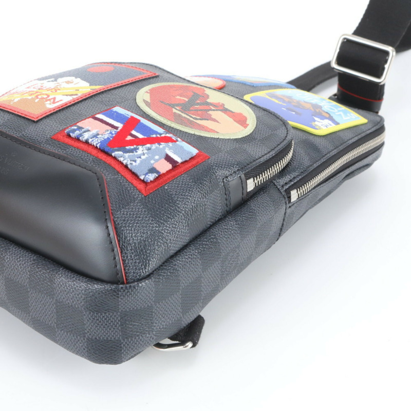 路易威登 Damier Graphite Avenue 男士斜背包 Alps N44055 皮革-3