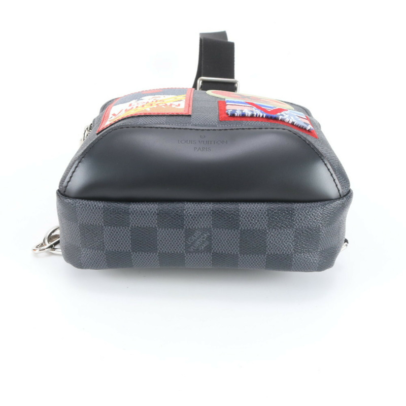 路易威登 Damier Graphite Avenue 男士斜背包 Alps N44055 皮革-4
