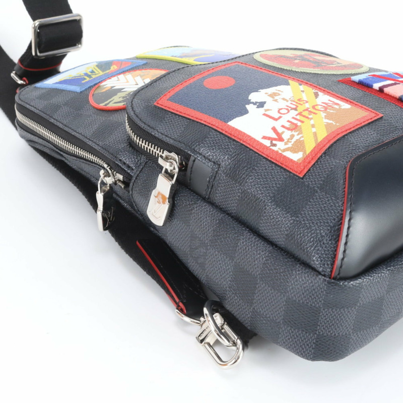 路易威登 Damier Graphite Avenue 男士斜背包 Alps N44055 皮革-5