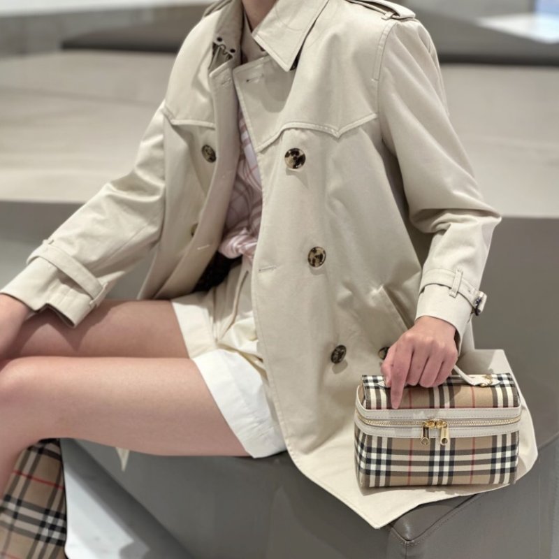 ⏰限時特賣 專櫃4萬4千5🌺Burberry 81251351格紋 Vanity 手提包 典藏米色-4