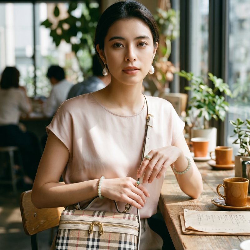 ⏰限時特賣 專櫃4萬4千5🌺Burberry 81251351格紋 Vanity 手提包 典藏米色-5