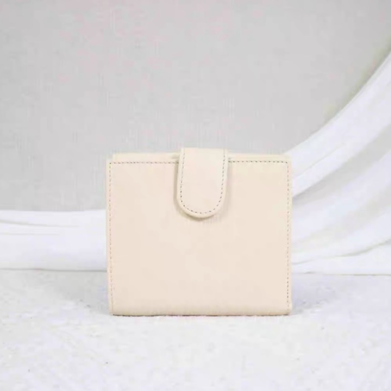 Gucci · 經典GG 全皮三折短夾 象牙白 全新全配✨-1