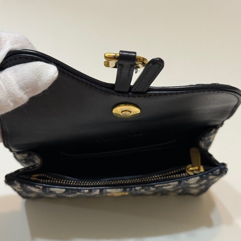 914intheair『美品』Dior兩用腰包 Sandle 腰包 老花腰包 馬鞍腰包-34