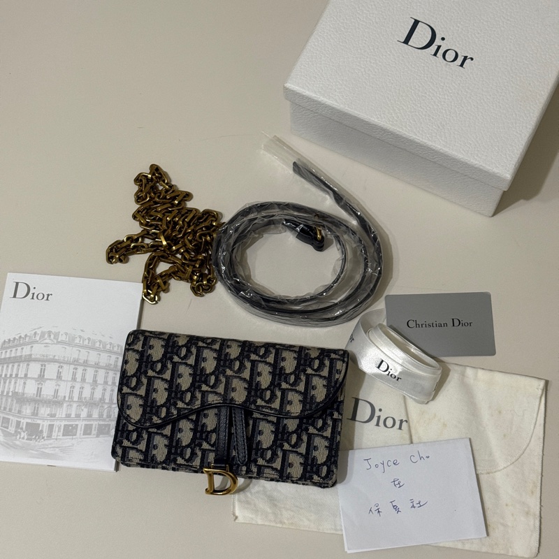 914intheair『美品』Dior兩用腰包 Sandle 腰包 老花腰包 馬鞍腰包-48