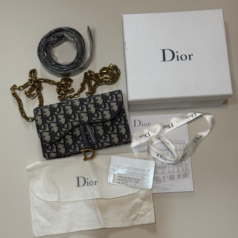 914intheair『美品』Dior兩用腰包 Sandle 腰包 老花腰包 馬鞍腰包-49