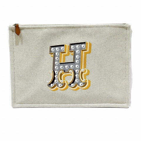 愛馬仕 Hermès Electric Yachting GM 帆布手拿包 - 免運費