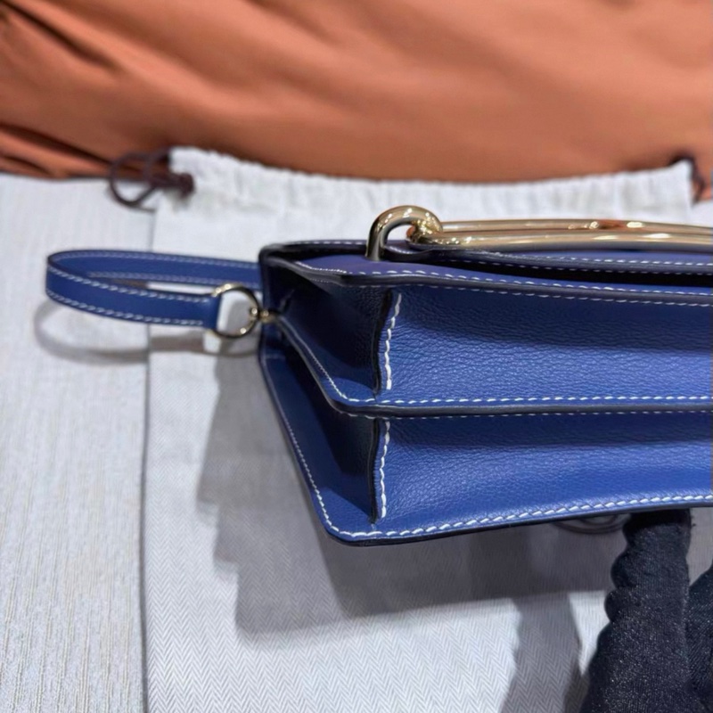🌈Hermes💙Roulis 23💙瑪瑙藍色銀扣🌈99新🌟evercolor皮🌟roulis23🌟notminiroulis🌟roulis23🌟豬鼻子🌟notRoulis19🌟愛馬仕🌟-3