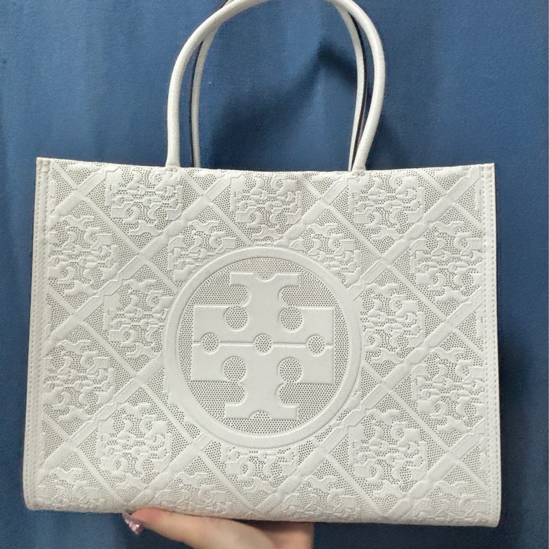 Tory Burch  Ella Bio 蕾絲紋路托特包-0