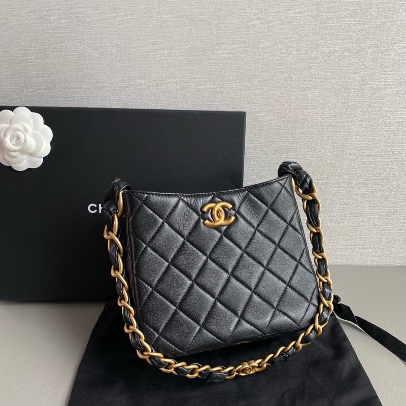 ✨Chanel 24s 粗鏈條hobo 芯片款 98新🆕-3