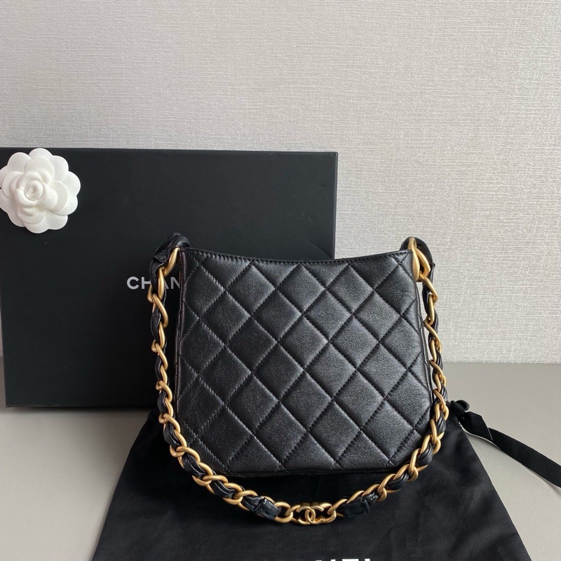 ✨Chanel 24s 粗鏈條hobo 芯片款 98新🆕-5