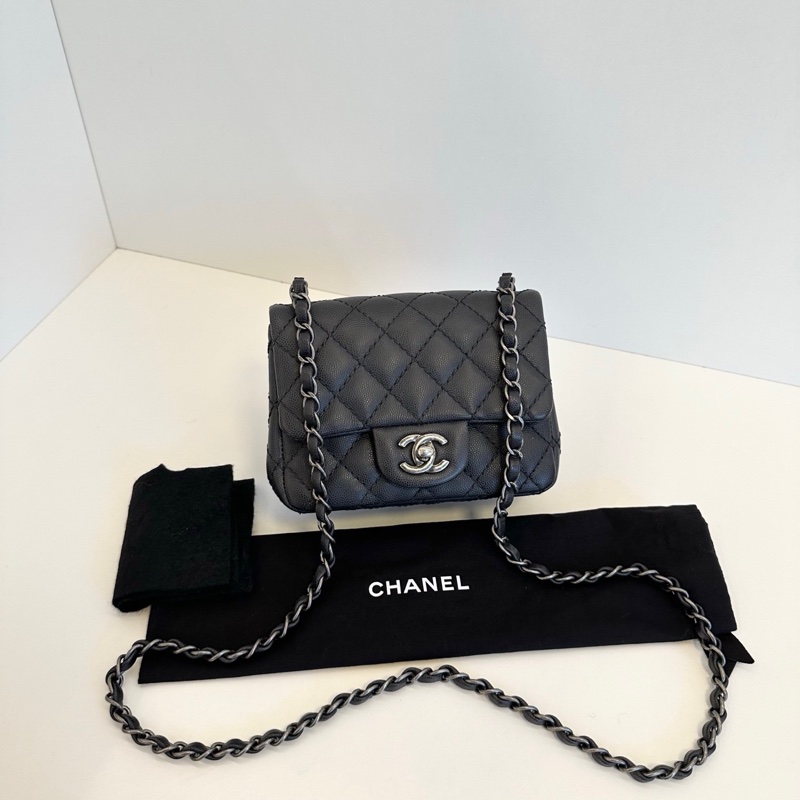 ✨Chanel 木炭黑做舊 方胖子 絕版 99🆕-1