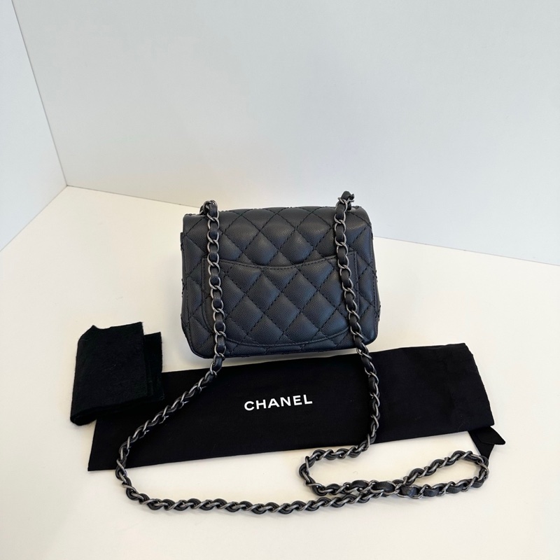 ✨Chanel 木炭黑做舊 方胖子 絕版 99🆕-2