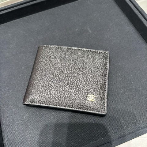 Chanel 10年難得一遇 男裝款銀包 有卡位 雙層紙幣位 短夾