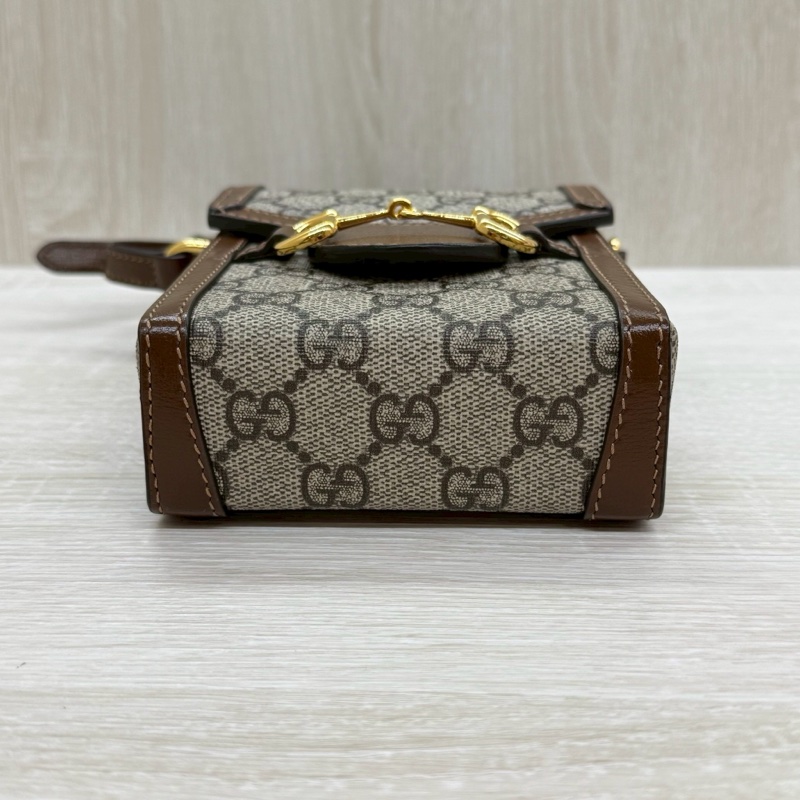 GUCCI老花1955 Horsebit 復古手機包 625615-11