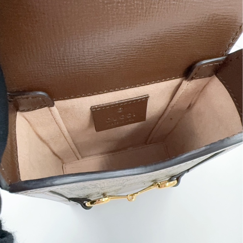 GUCCI老花1955 Horsebit 復古手機包 625615-19