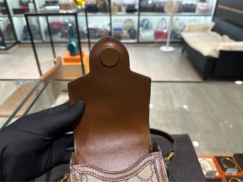 GUCCI老花1955 Horsebit 復古手機包 625615-26