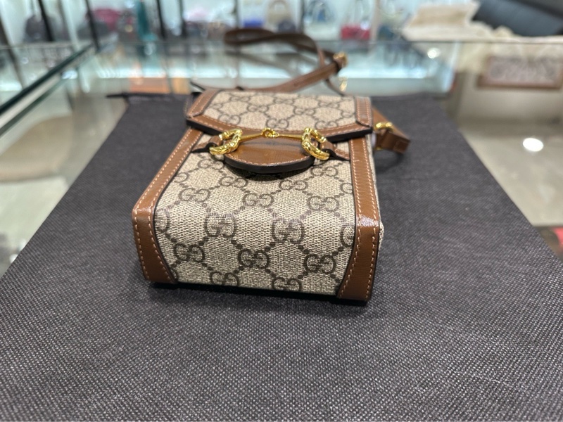 GUCCI老花1955 Horsebit 復古手機包 625615-27