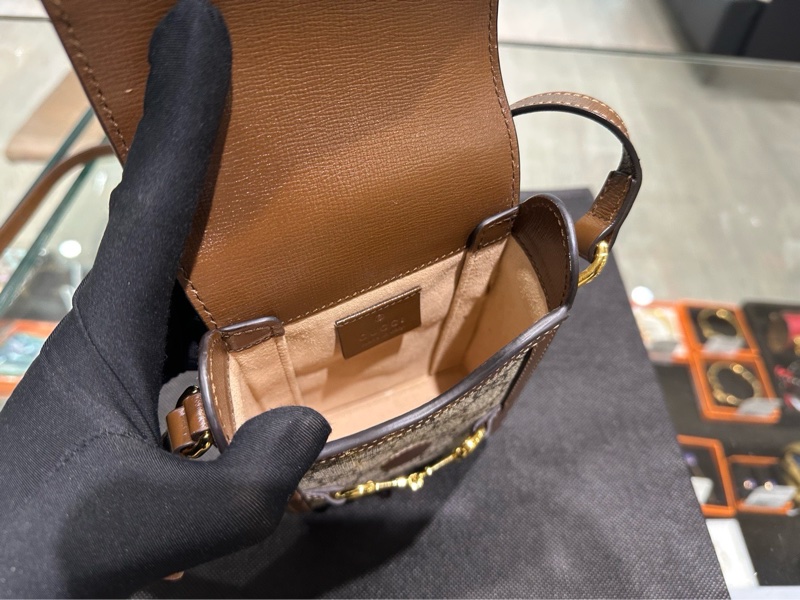 GUCCI老花1955 Horsebit 復古手機包 625615-29