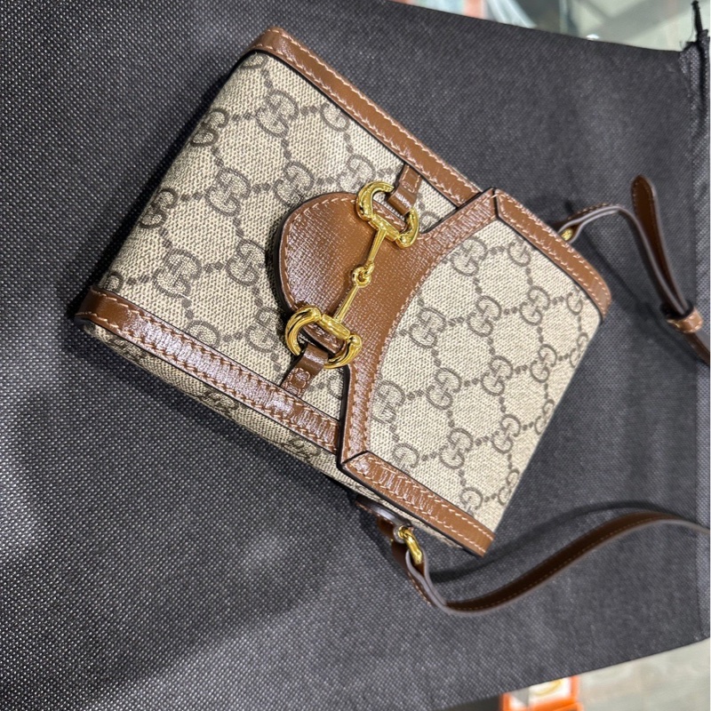 GUCCI老花1955 Horsebit 復古手機包 625615-31