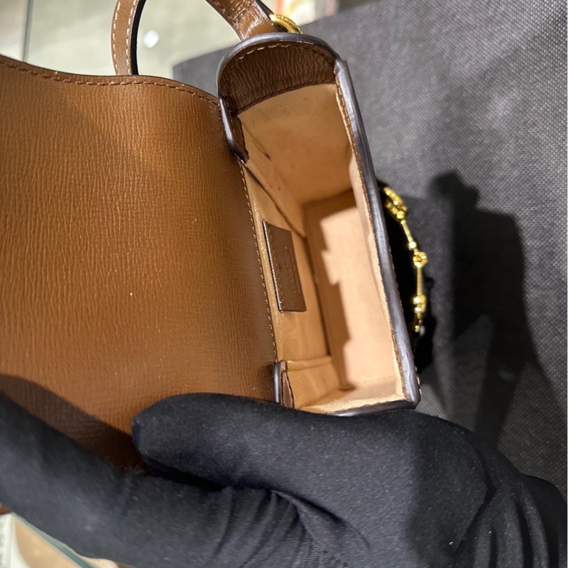 GUCCI老花1955 Horsebit 復古手機包 625615-32